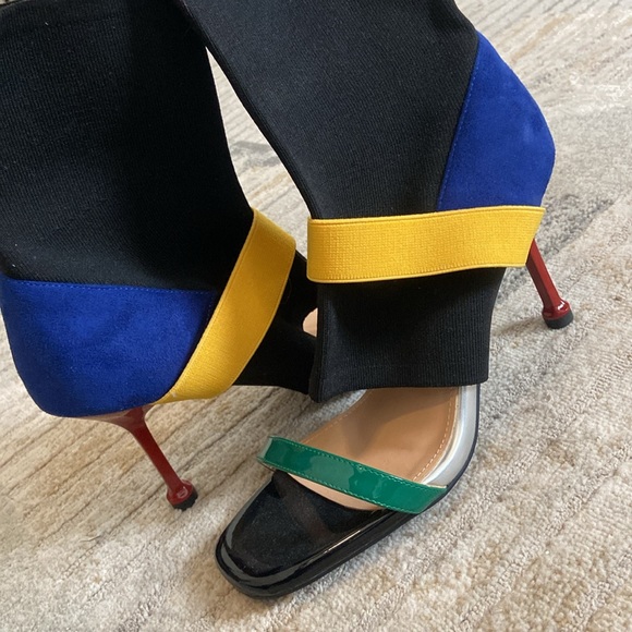 Multi-Color Ankle Heels - Picture 3 of 4